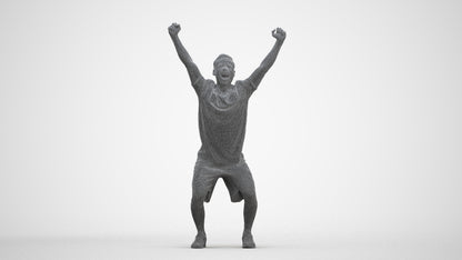 realistic 3D people man sport, render-ready for V-Ray and Corona, FBX OBJ, three-quarter front view render