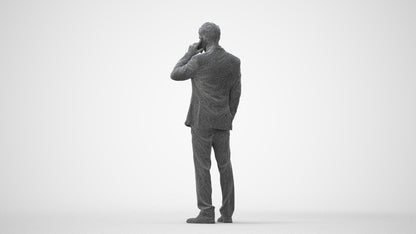 3D people model man business, scanned human for 3ds Max rendering, square thumbnail